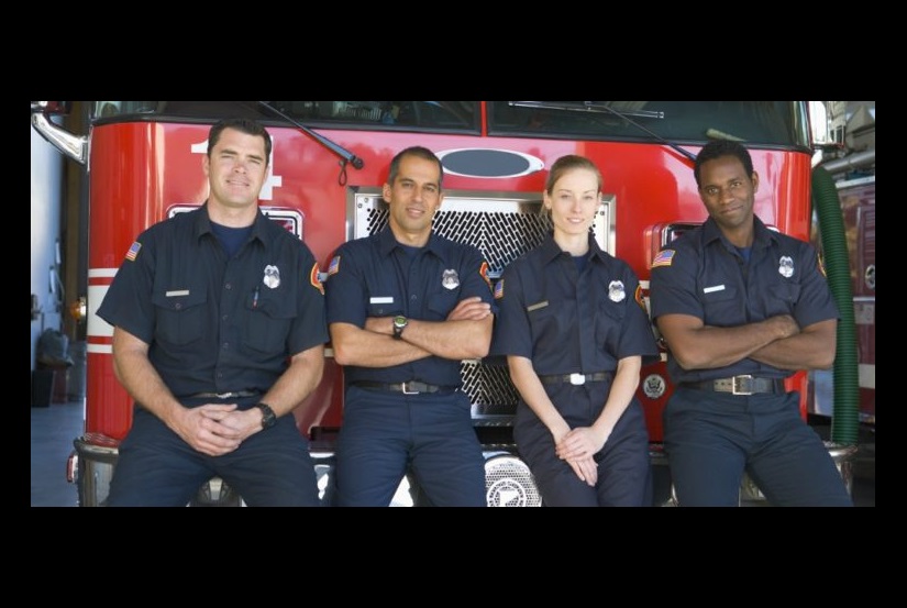 4 firefighters diverse